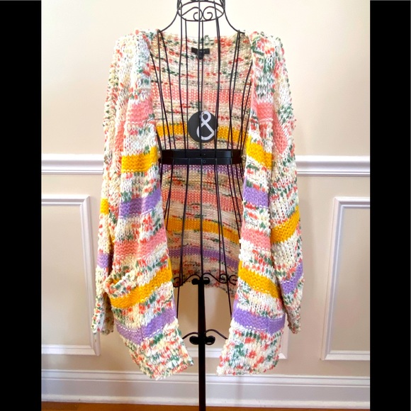 & merci Sweaters - & merci Chunky Knit Open Front Cardigan